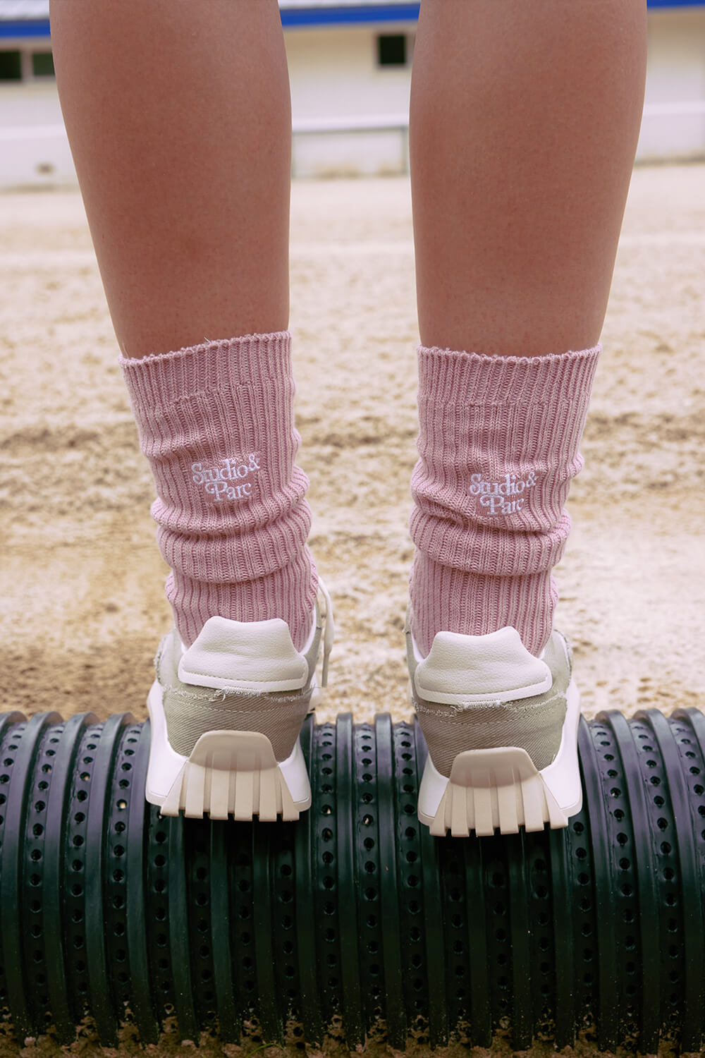 (UNI) Long Socks_Pink